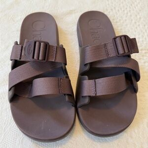 Chaco Brown Chillos Slides Sandals Womens Size 11